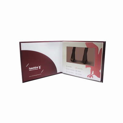 LCD 스크린을 가진 7inch TFT 패널 영상 소책자 명함
