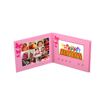 7인치 LCD 미디어 플레이어 브랜드 비디오 브로셔 초대 카드 비즈니스 마케팅 광고