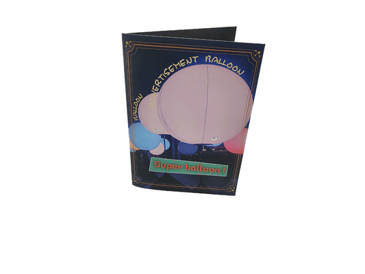 녹음 가능한 건강한 인사장 21×14.8cm 크기 CMYK 인쇄